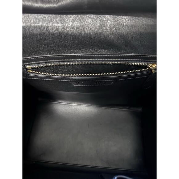 Celine Luggage Mini Tote - Limited Edition Hard To Find Black, Red And Blue - Picture 12 of 14
